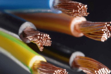 Copper electrical cable ends
